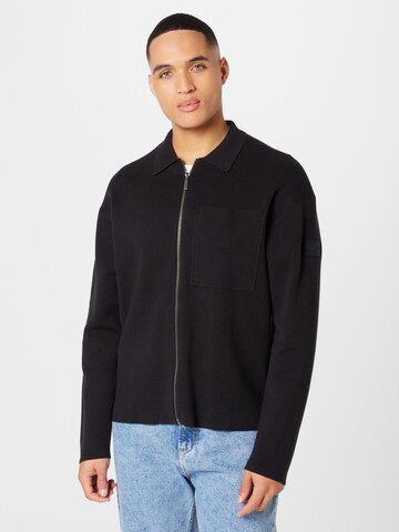 Calvin Klein Cardigan 'MILANO' i sort: forside