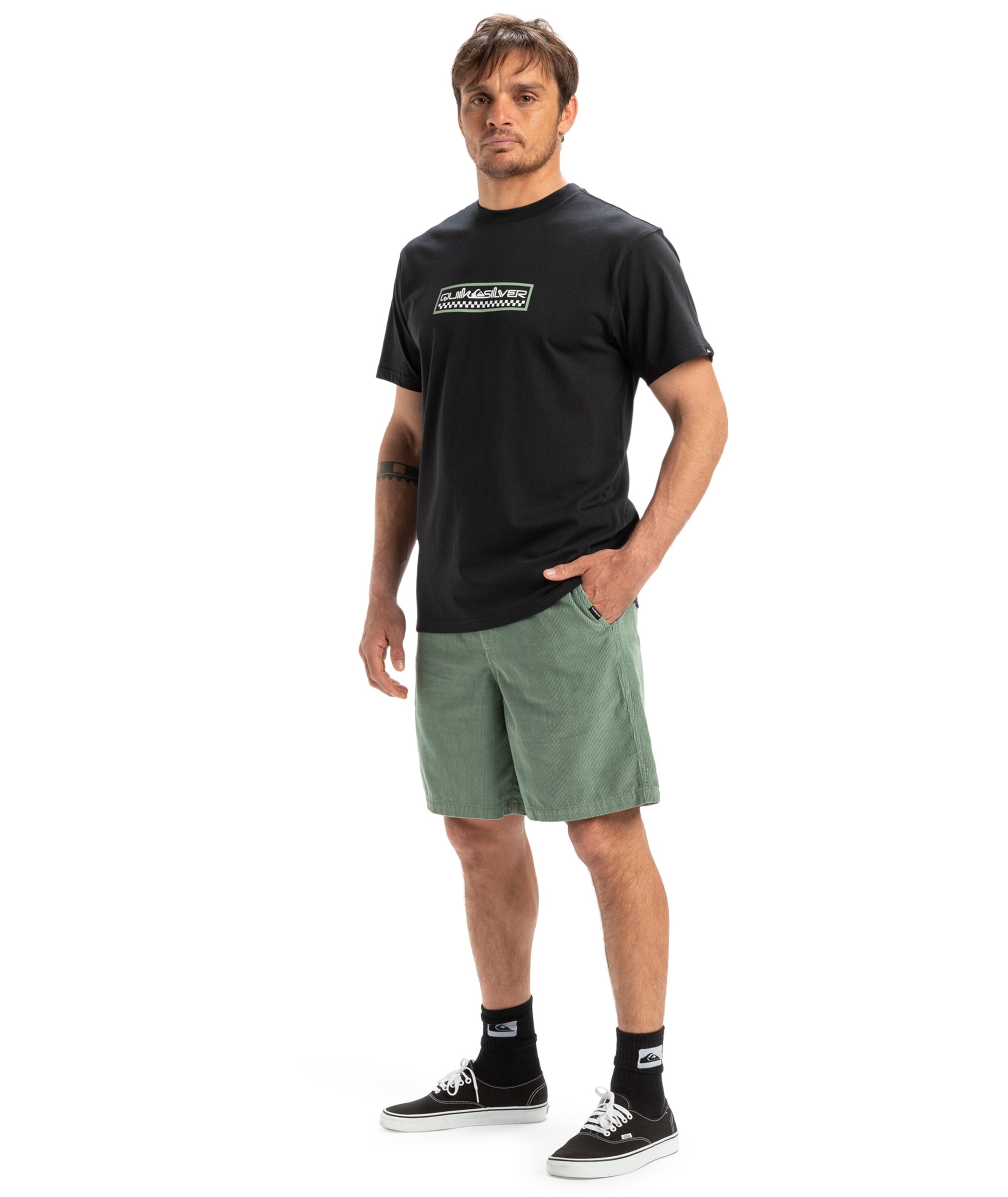 QUIKSILVER Loosefit Sportbroek in Groen