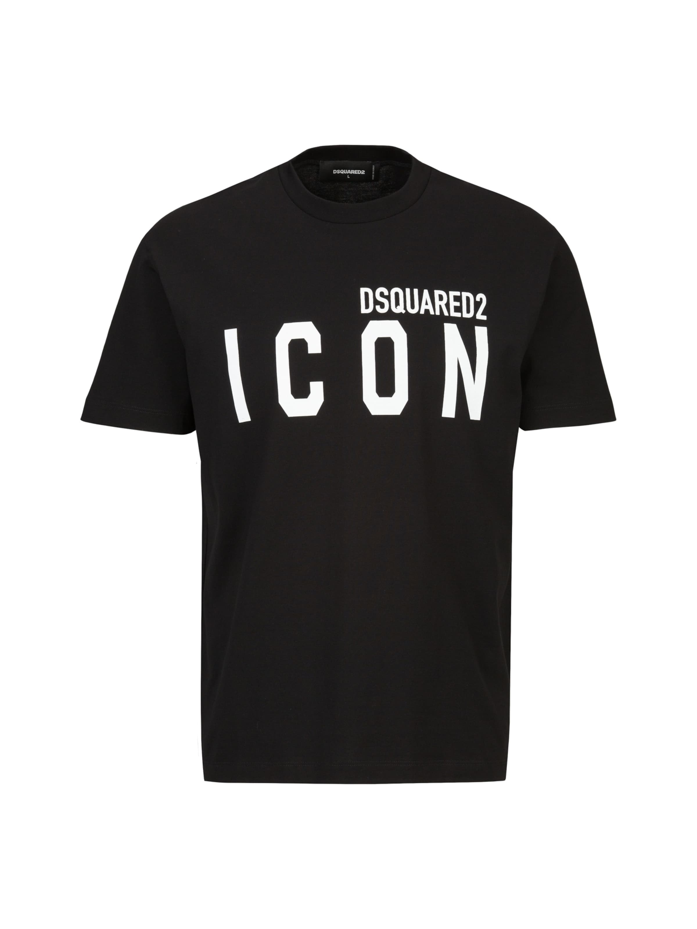 DSQUARED2 Shirt in de kleur Zwart / Wit, Productweergave