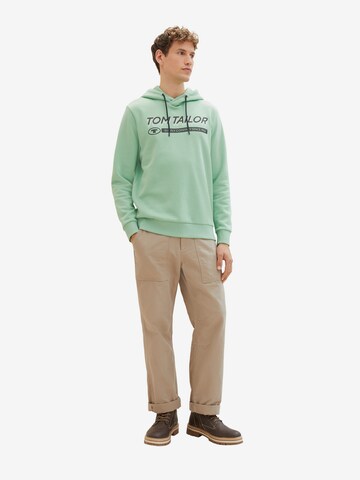 TOM TAILOR Sweatshirt in Grün