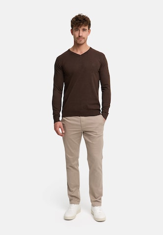 INDICODE JEANS Sweater 'Tikks' in Brown