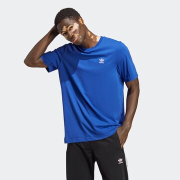 T-Shirt 'Trefoil Essentials' ADIDAS ORIGINALS en bleu : devant