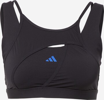 ADIDAS PERFORMANCE Biustonosz sportowy 'Powerimpact Luxe Medium-Support' w kolorze czarny: przód