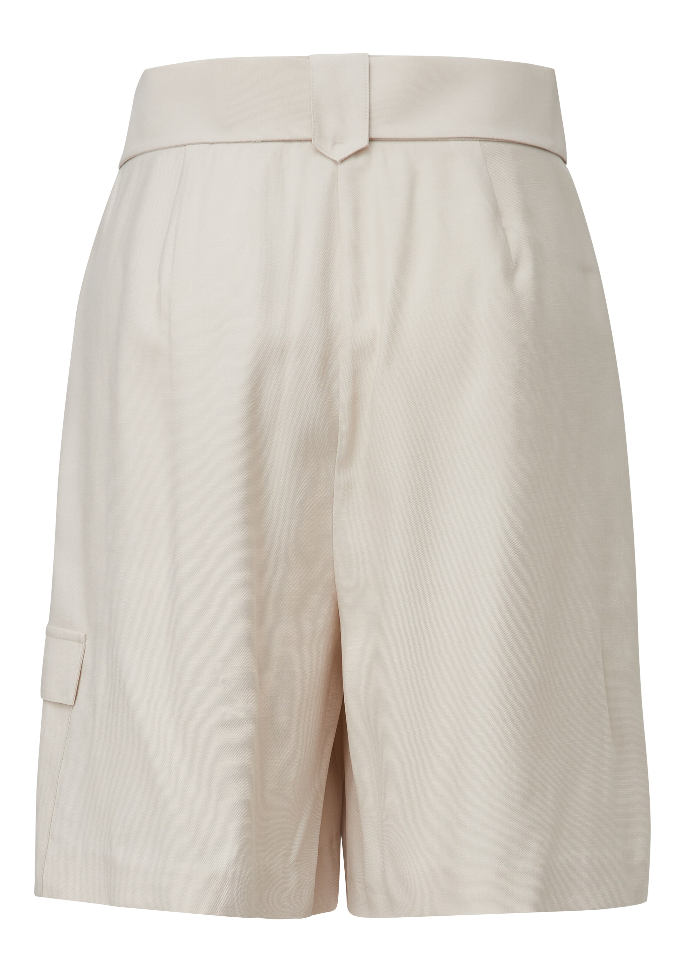 COMMA Szeroka nogawka Bojówki w kolorze beżowy: tył