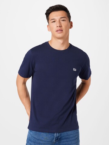 T-Shirt 'SS PATCH LOGO TEE' Lee en bleu : devant