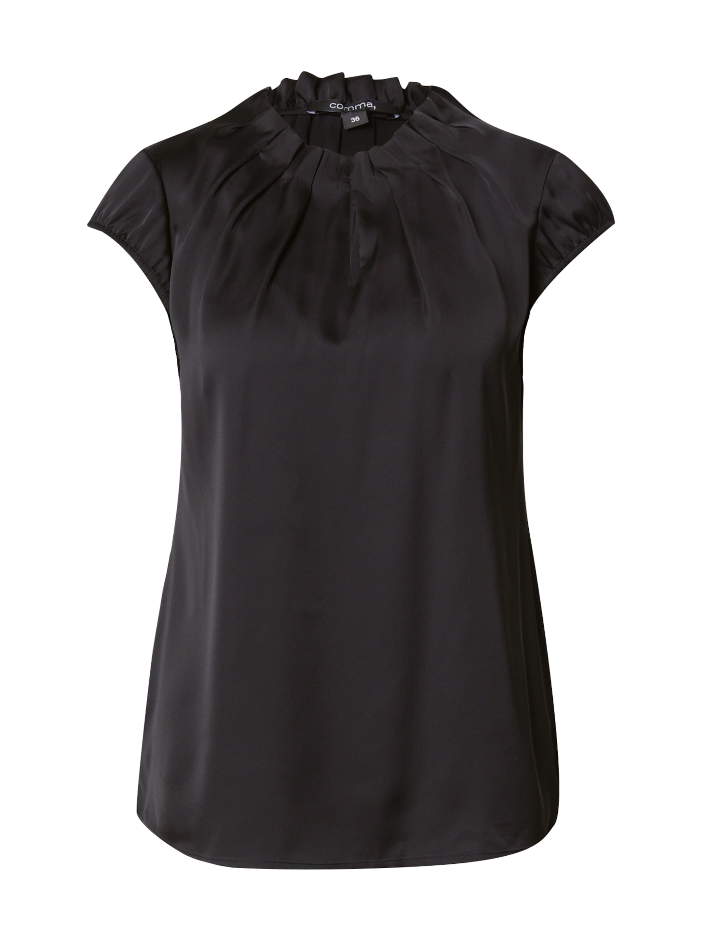 COMMA - Blusa en negro: frente