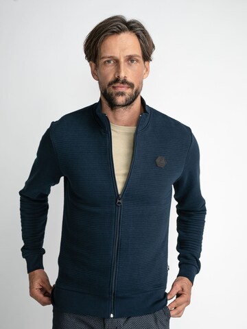 Petrol Industries Sweatjacke in Blau: predná strana