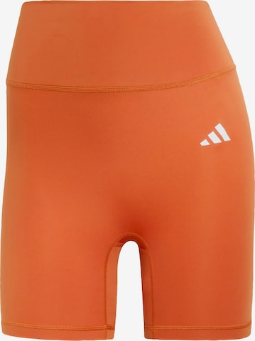 ADIDAS PERFORMANCE Skinny Sportbroek 'Optime Essentials' in Oranje: voorkant
