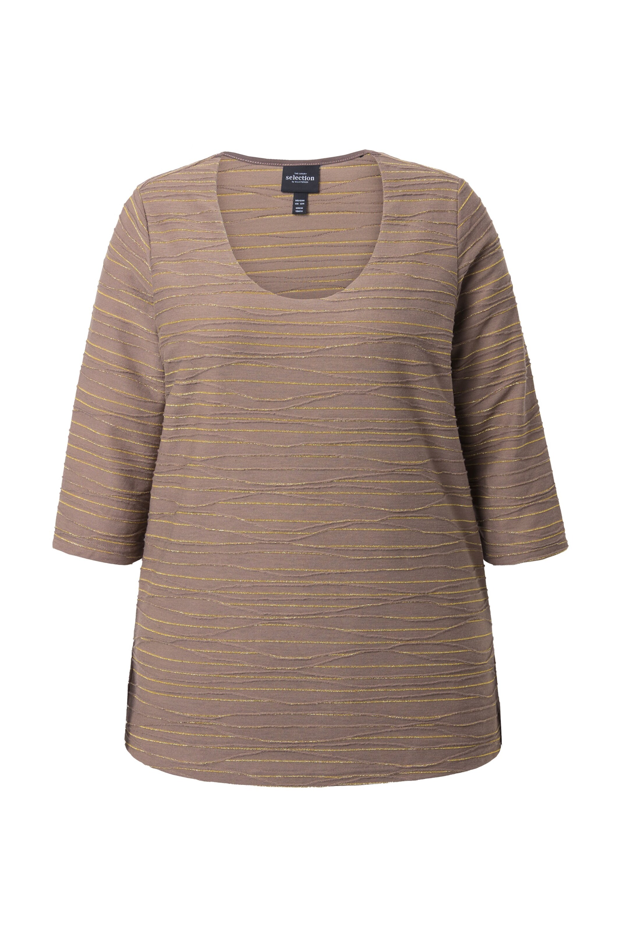 Ulla Popken Shirt in Brown: front