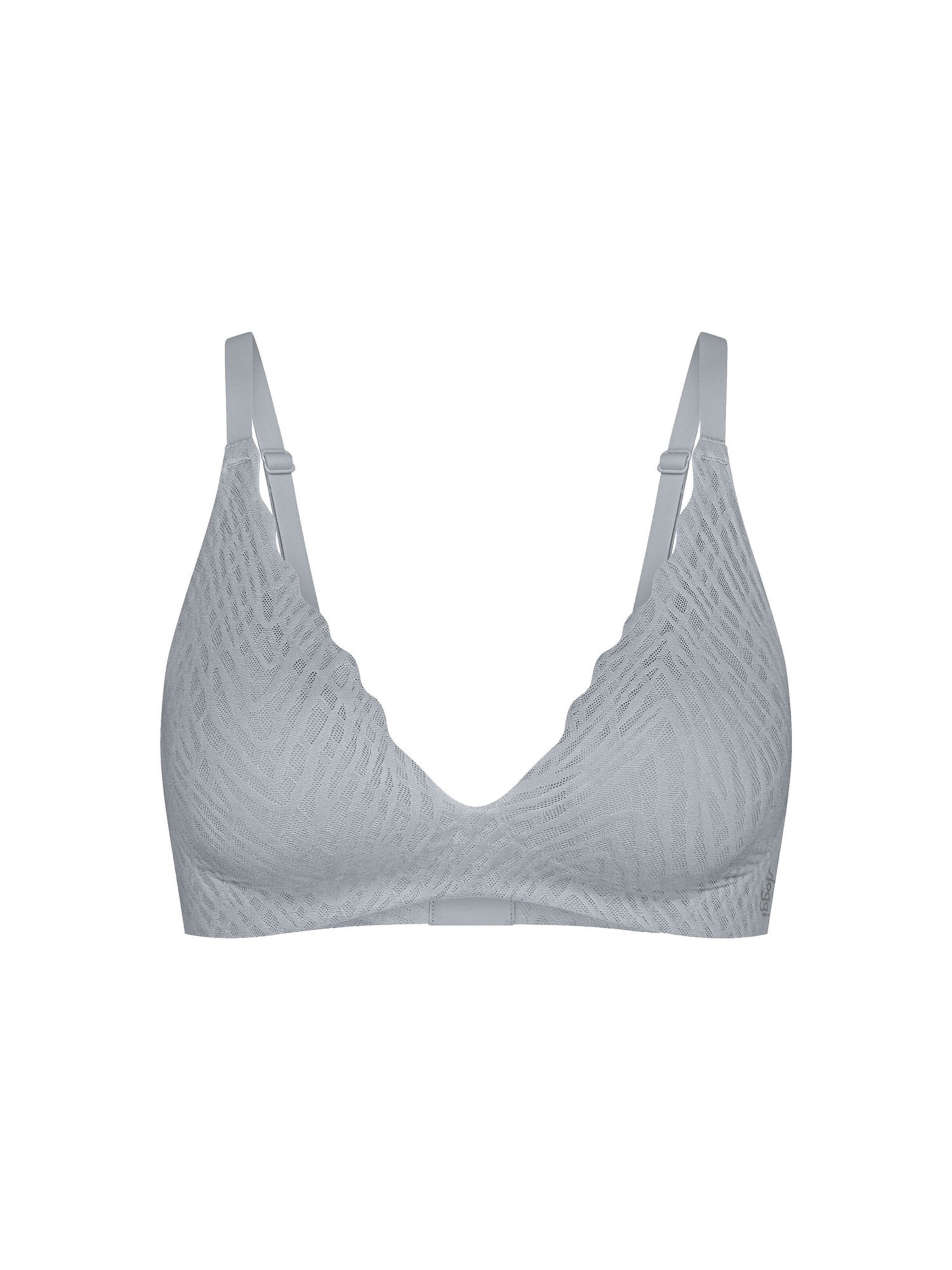 SLOGGI BH ' Blue ZERO Feel Bliss THE UP ' in Grijs: voorkant