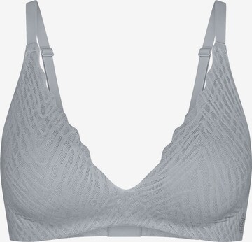 SLOGGI BH ' Blue ZERO Feel Bliss THE UP ' in Grijs: voorkant