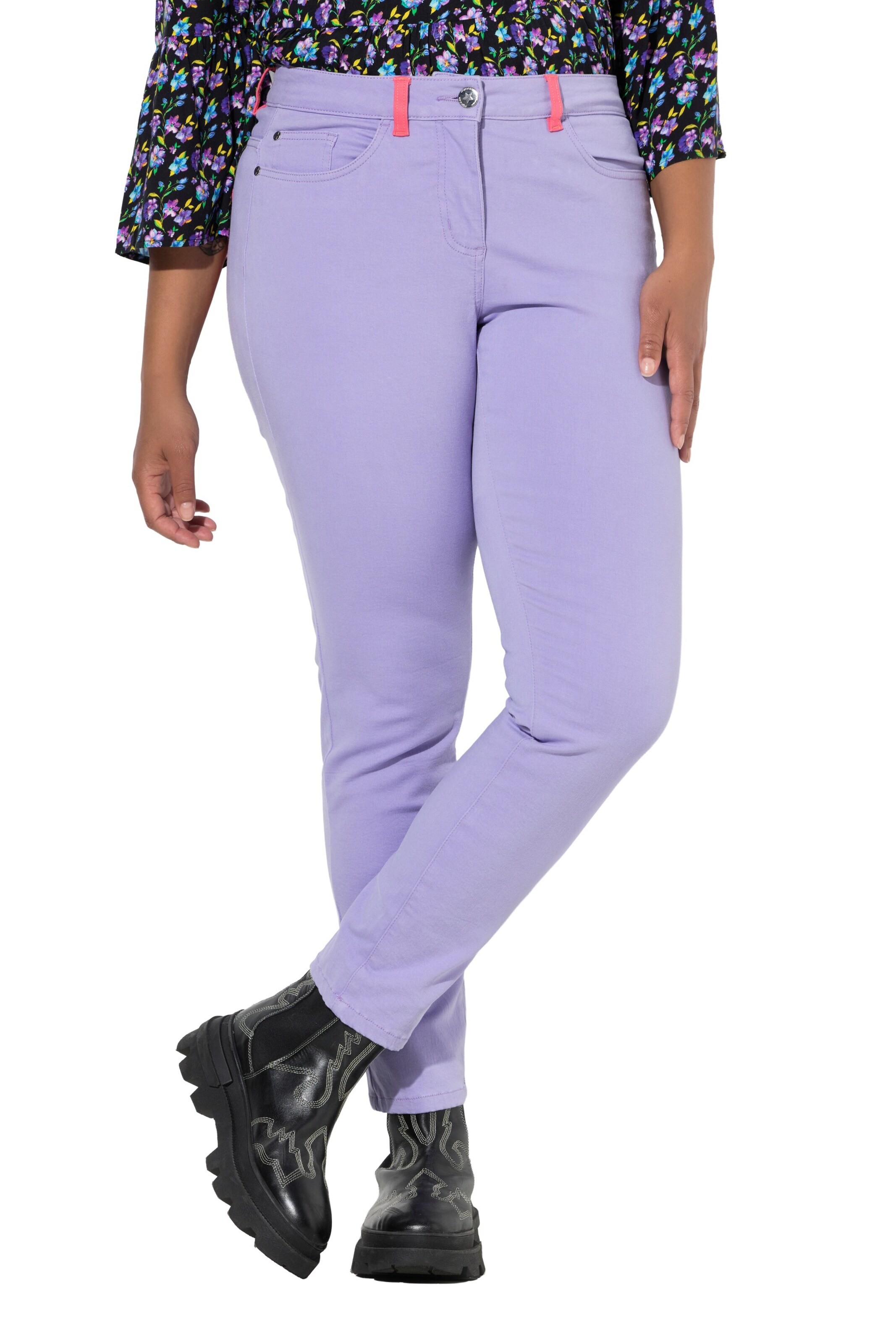 Angel of Style Slim fit Jeans in Purple: front
