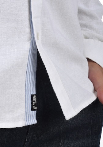 INDICODE JEANS Regular Fit Leinenhemd 'Luan' in Weiß