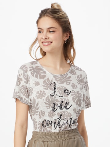 T-shirt 'SAVE' Key Largo en beige