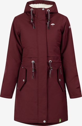 Schmuddelwedda Winter Parka in Red: front