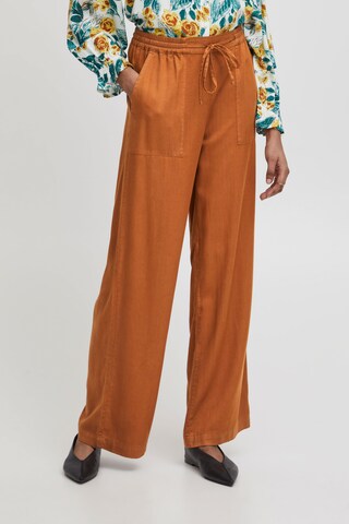 Atelier Rêve Loose fit Pants 'Irdante' in Brown: front