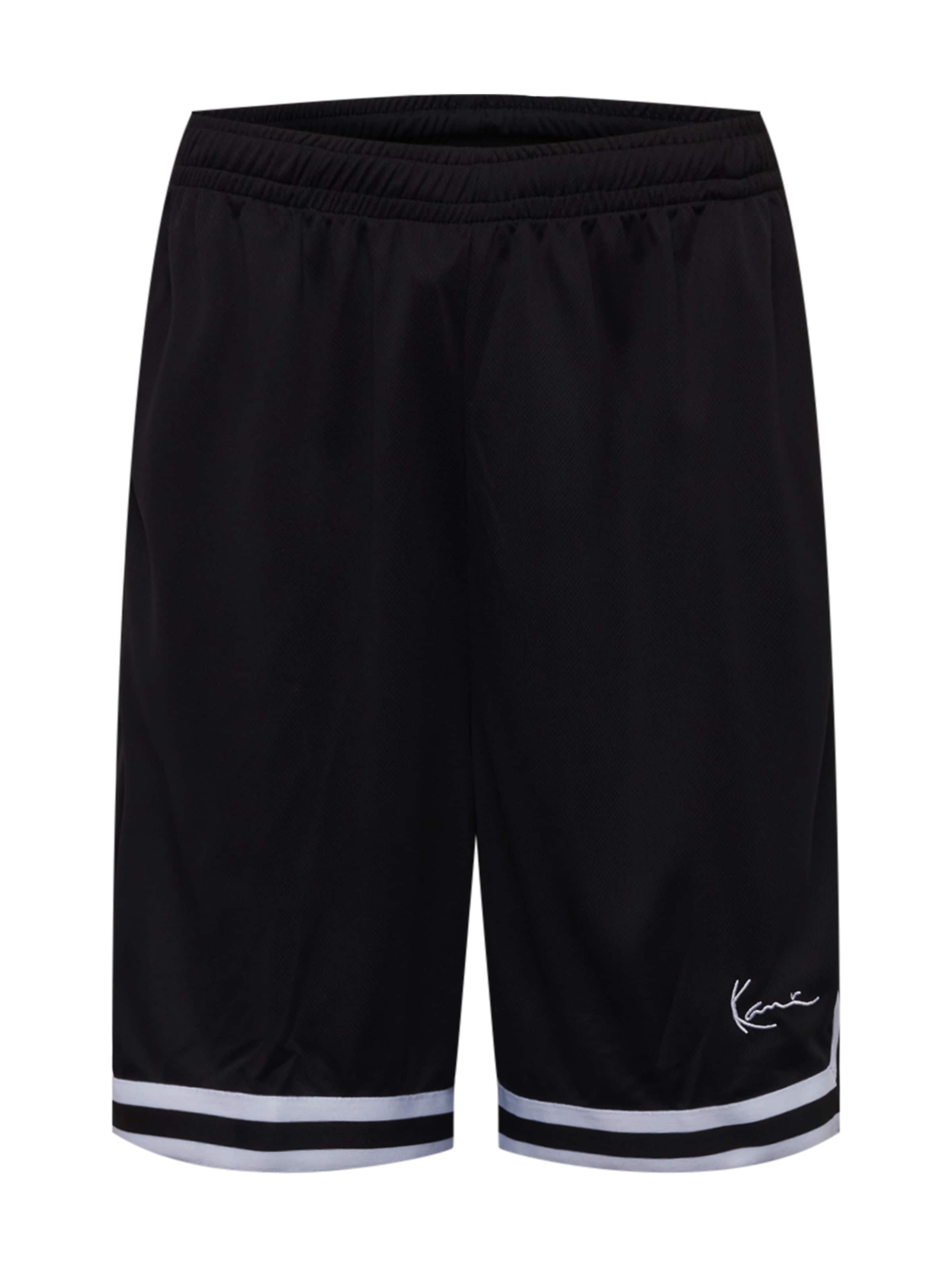 Karl Kani Loosefit Shorts in Schwarz: Vorderseite