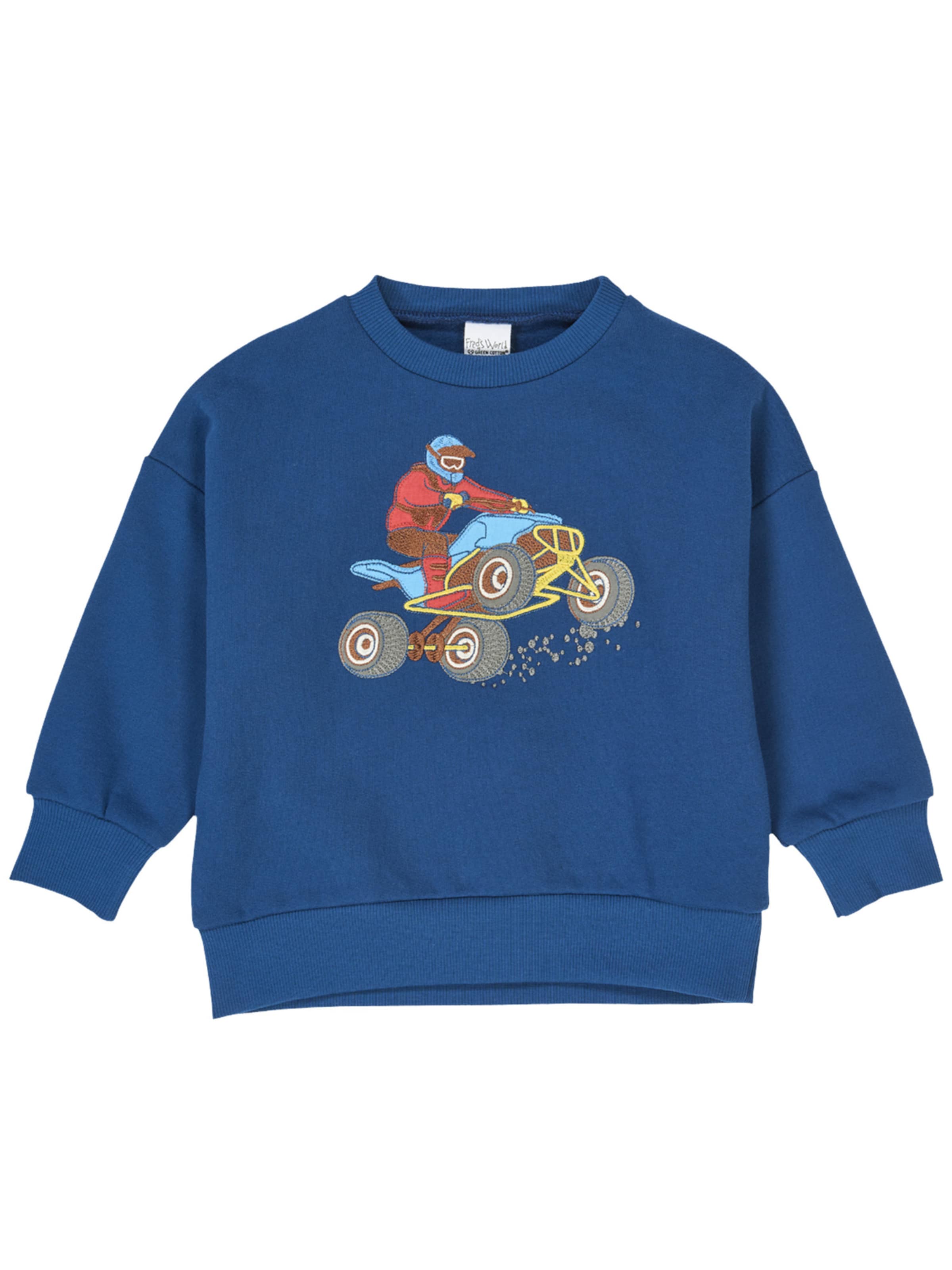 Fred's World by GREEN COTTON - Sweatshirt em azul: frente