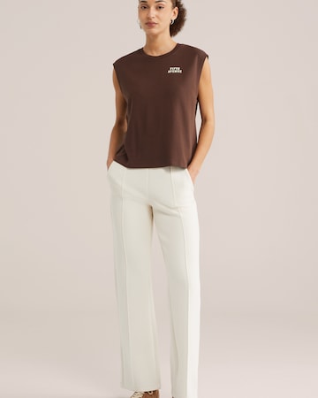 WE Fashion - Top en marrón