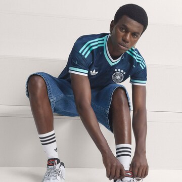ADIDAS PERFORMANCE - Camisola de futebol 'Germany 26 Away Authentic' em azul: frente