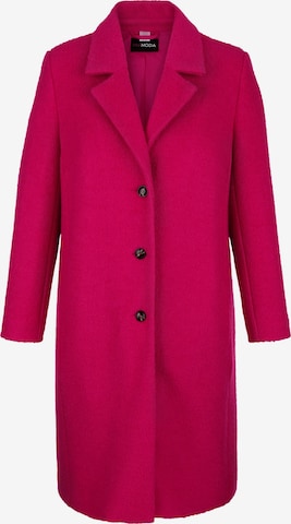MIAMODA Between-Seasons Coat in Pink: front