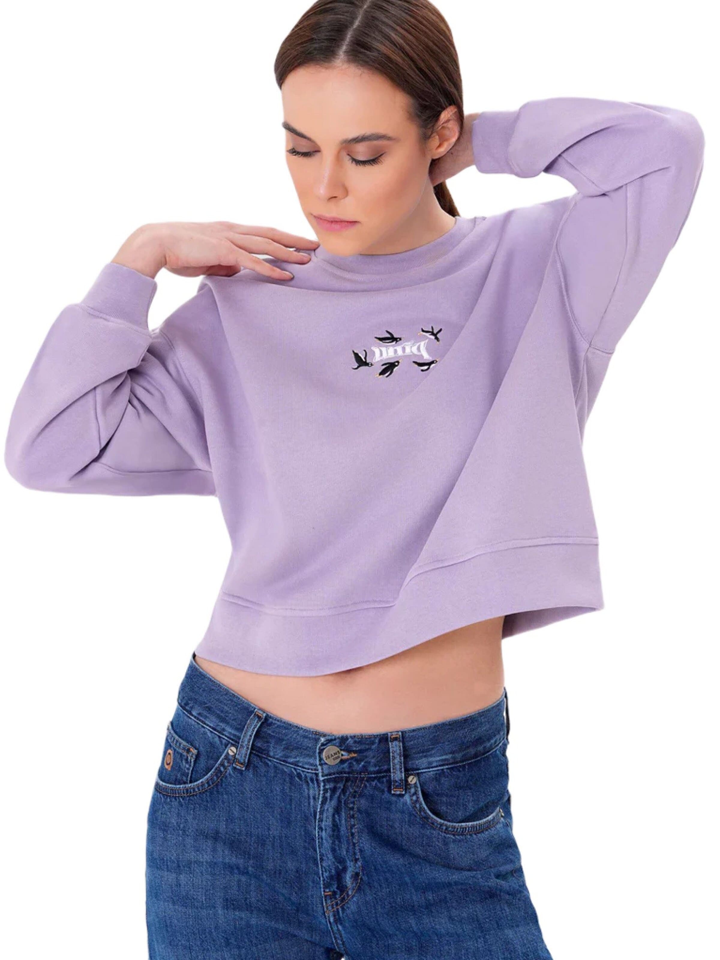 UNIQVIBE Sweatshirt in Purple