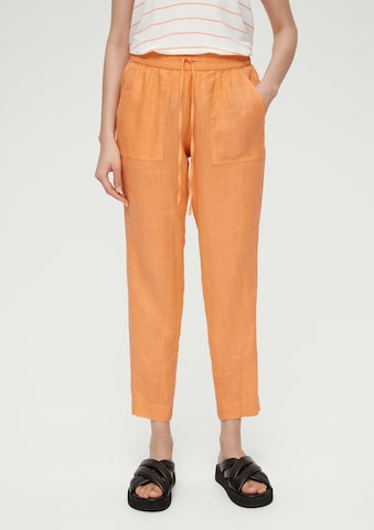 s.Oliver Tapered Pants in Orange: front