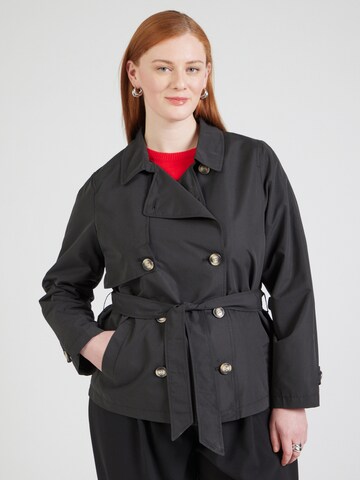 Cappotto di mezza stagione 'VMCZoa' di Vero Moda Curve in nero: frontale