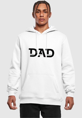 Merchcode Sweatshirt 'Fathers Day - The Man, The Myth, The Legend' in White: front