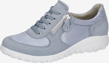 WALDLÄUFER Sportlicher Schnürschuh in Blau: Vorderseite