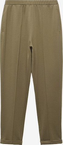 MANGO Tapered Pants in Green: front