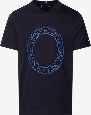 T-Shirt TOMMY HILFIGER en bleu : devant