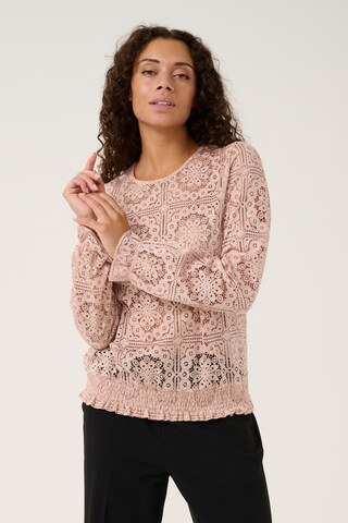 Chemisier 'Tiley' Cream en beige : devant