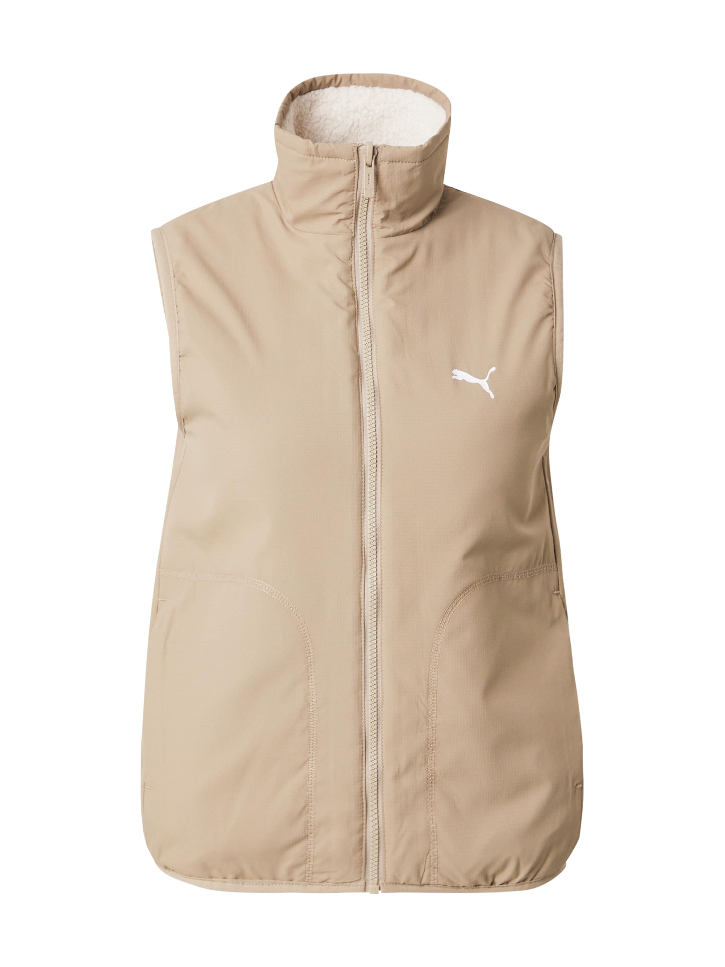 PUMA Жилетка в Бежевый: спереди