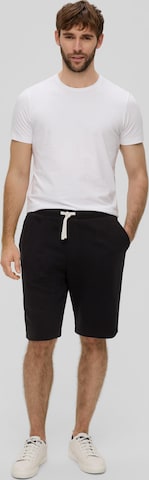 Regular Pantalon s.Oliver en noir : devant
