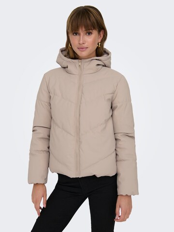 JDY Winter Jacket 'JDYArnhem' in Grey: front