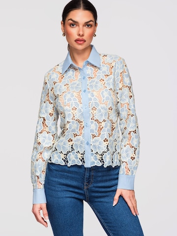 Ombre Bluse‌‌‌‌‌‌‌‌‌ in Blau