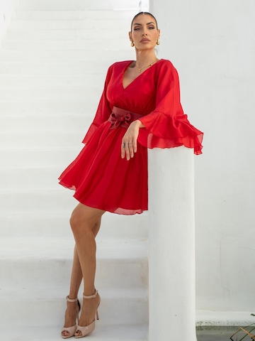 JIORO Kleid 'ESSENTIALS' in Rot