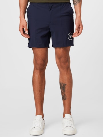 BJÖRN BORG Regular Workout Pants in Blue: front