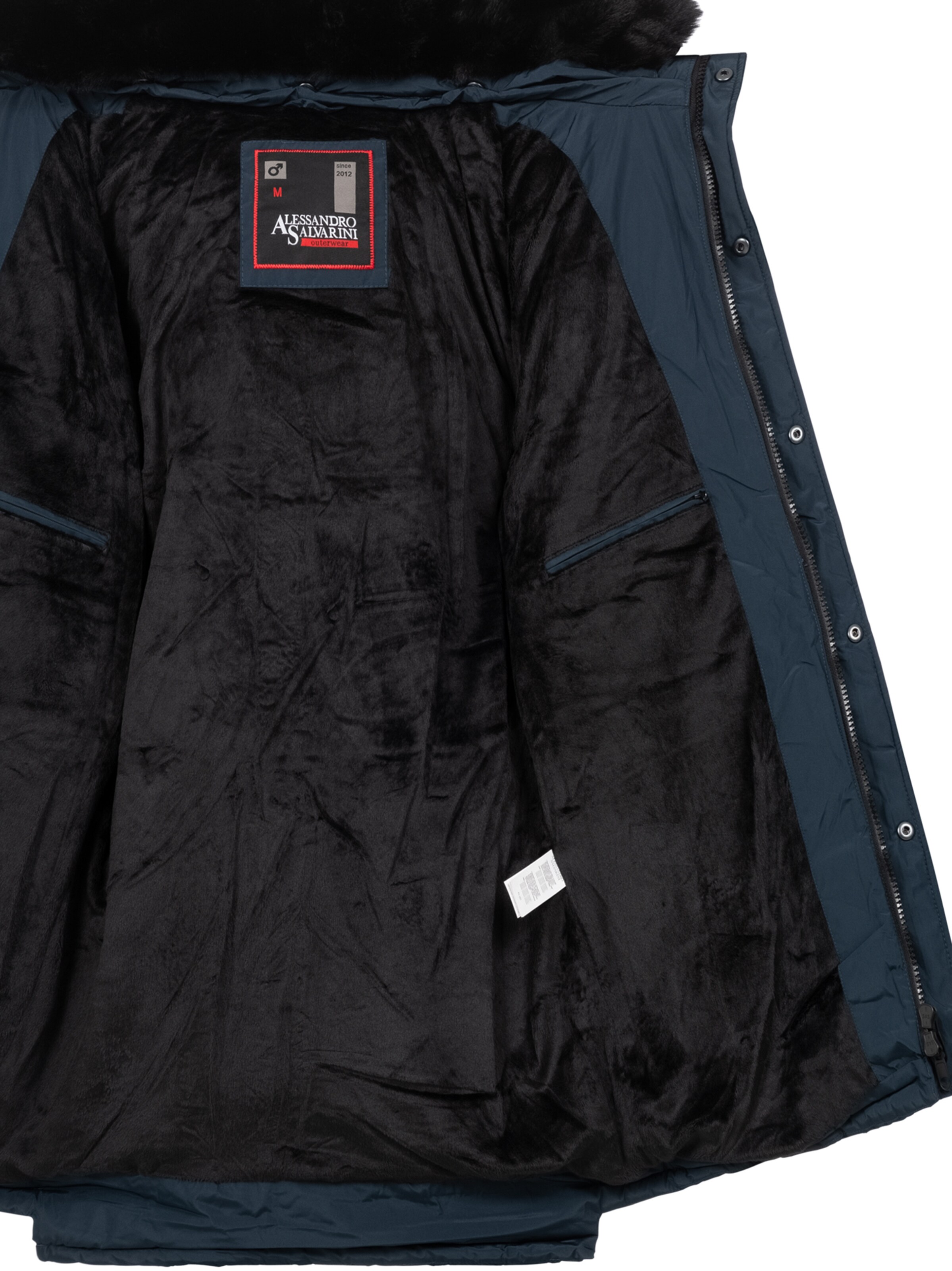 Alessandro Salvarini Winterjas in Blauw