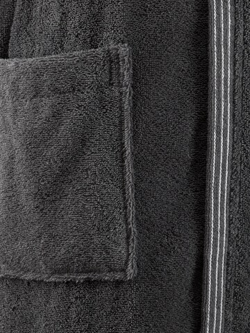 BOSS Home Long Bathrobe 'EDGE' in Grey