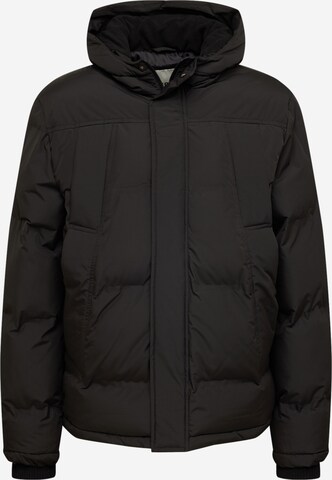 !Solid Winter Jacket in Black: front