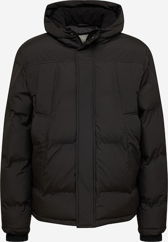 !Solid Winter Jacket in Black: front