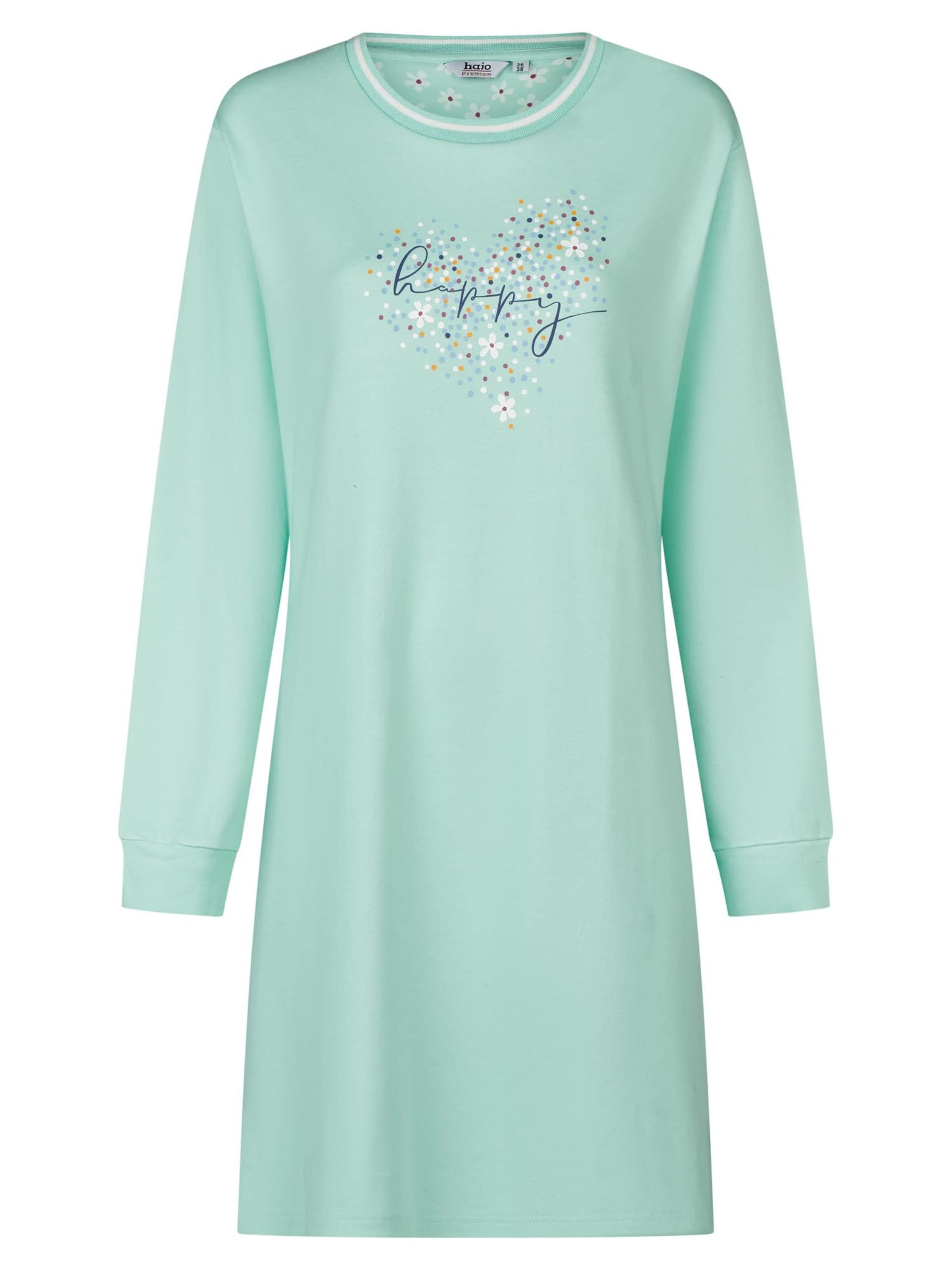 HAJO Nightgown 'Premium Cotten' in Blue: front