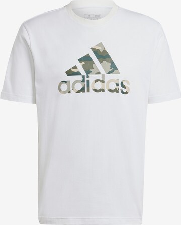 T-Shirt 'Camo' ADIDAS SPORTSWEAR en blanc : devant