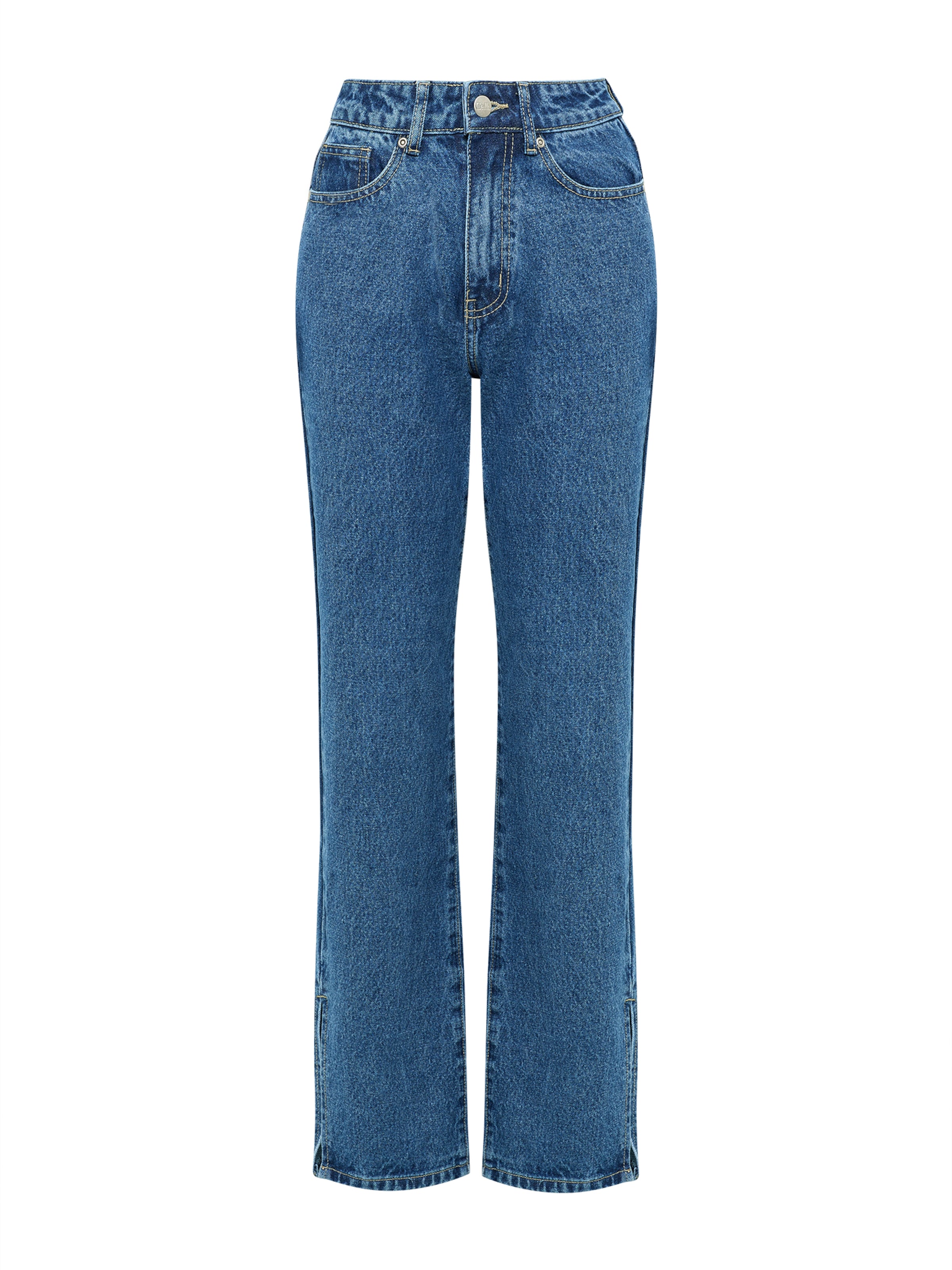 Calli tavaline Teksapüksid 'SARA', värv sinine: eest vaates