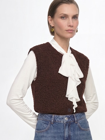Cardigan Rich & Royal en marron