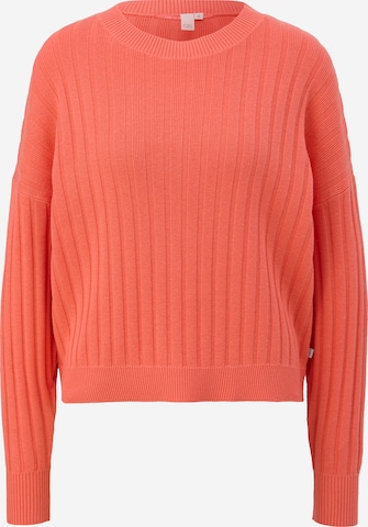 Pull-over QS en orange : devant