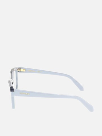FERRAGAMO Sunglasses 'Ferragamo SF3023 Transparent red/dark red 51/18/140 WOMAN Eyewear Frame' in Blue