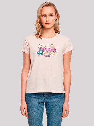 T-shirt 'Disney Aristocats Coolcats' F4NT4STIC en rose : devant